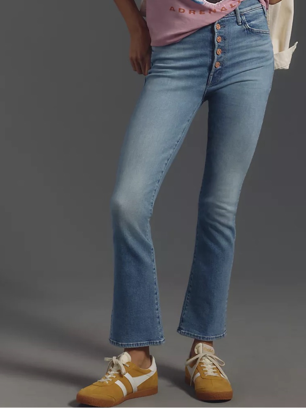Mother Pixie Hustler Ankle Jeans, size 31